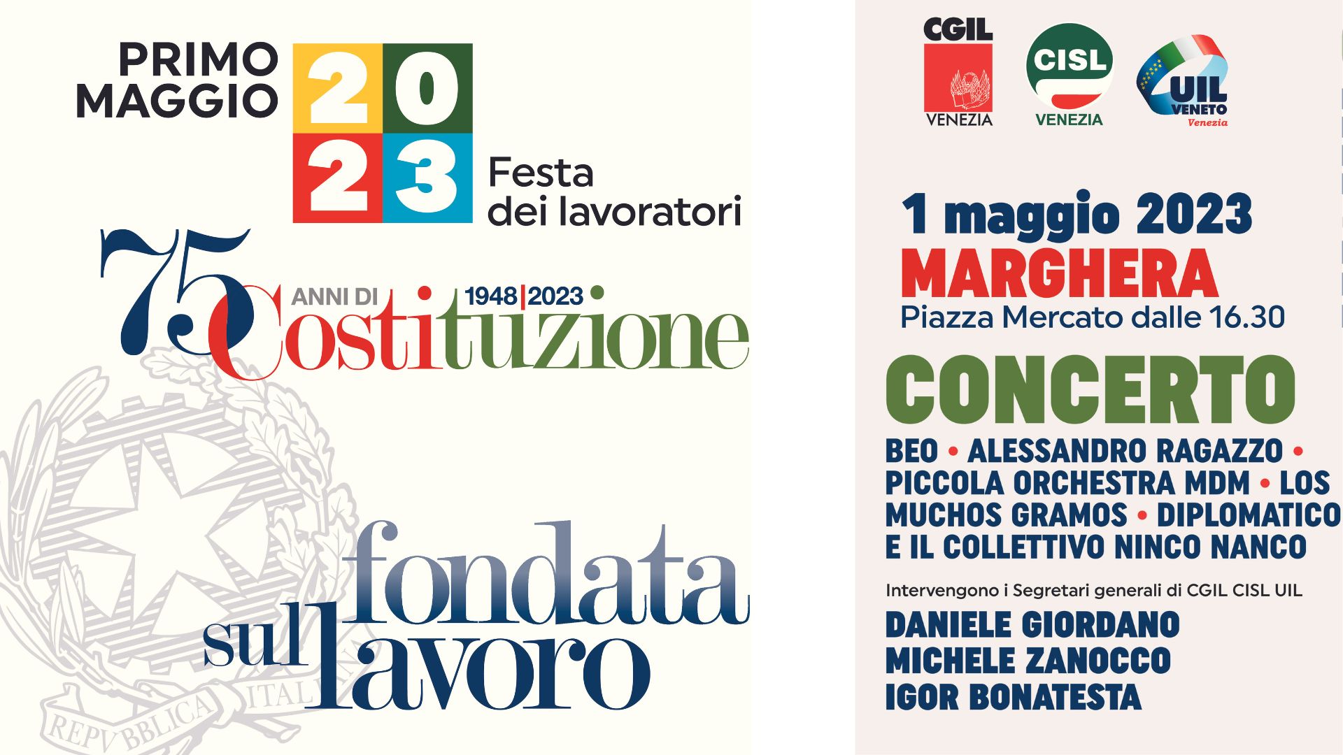LA FESTA DEL 1° MAGGIO A VENEZIA